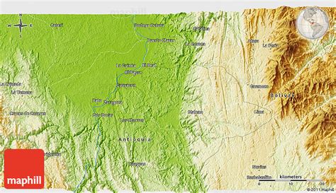 Physical 3D Map of Zaragoza