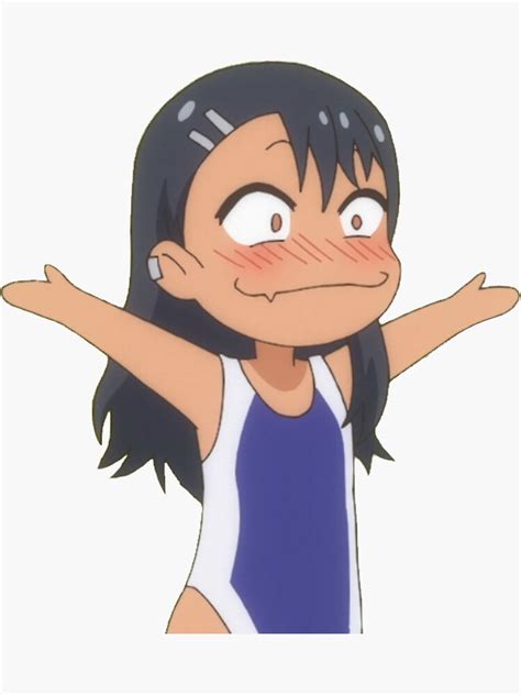 "nagatoro chibi funny" Sticker for Sale by snailhunter66 | Redbubble