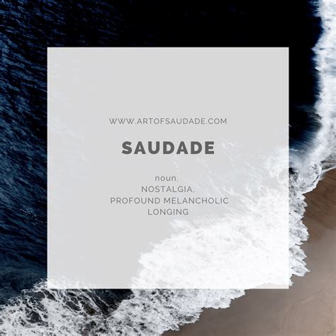 Saudade – The Art Of Diving Into The Past – Art of Saudade