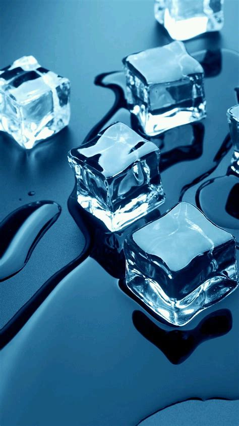 Ice cubes, water, HD phone wallpaper | Peakpx