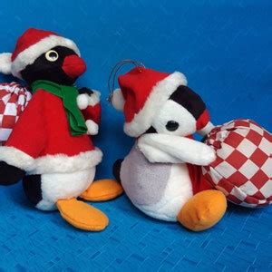 Vintage Christmas Pingu Pinga Set Plush Stuffed Doll Soft Toy - Etsy