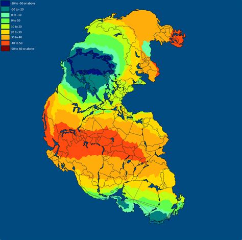 Image - Temperature of Pangea Summer.png | TheFutureOfEuropes Wiki ...