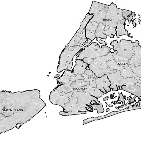 New York City's school district boundaries: Consolidation of geographic... | Download Scientific ...