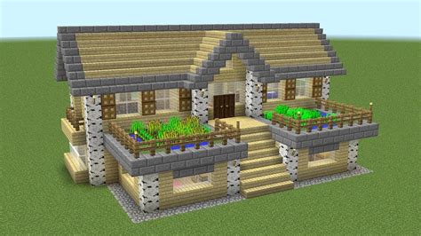 Minecraft - How to build a birch survival house - YouTube | Easy minecraft houses, Minecraft ...