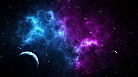 Pink And Purple Galaxy Background