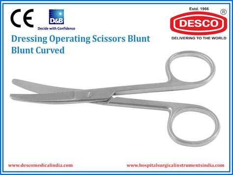 Dressing Operating Scissors Blunt Curved | Manufacturer, Exporter & Supplier | DESCO