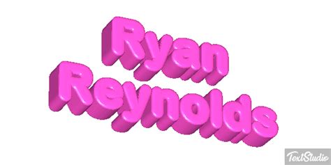 Ryan Reynolds Celebrity Animated GIF Logo Designs