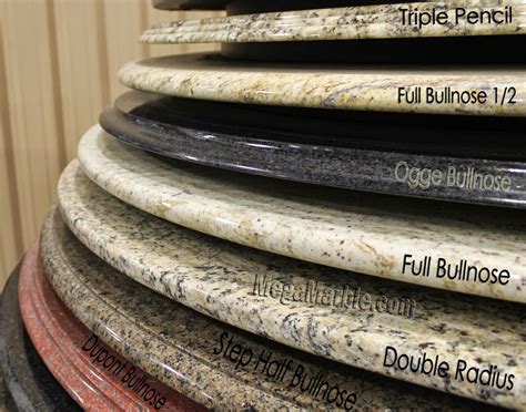 Demi Bullnose Countertop Edge : They can be sealed with durata the full bullnose edge profile ...