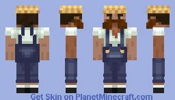 Mustache Farmer Minecraft Skin