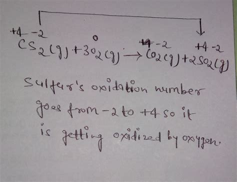 Carbon disulphide vapour is burnt in excess oxygen then *what is the ...