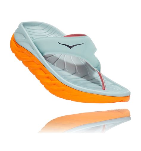 Ora Recovery Flip Hoka One One (BLUE HAZE/BRIGHT MARIGOLD) women's flip ...