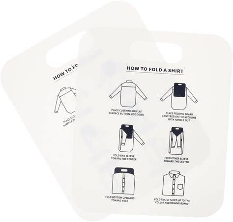 VICASKY Shirt Folding Board Laundry Folding Helper Tool Board,2Pcs T Shirts Clothes Folder ...