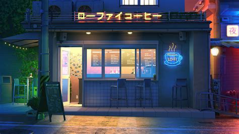 LoFi Late Night Coffee Shop [3840x2160] : r/wallpaper