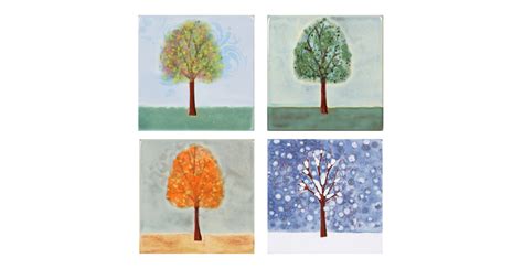 Four Seasons Tree Canvases - Mayco