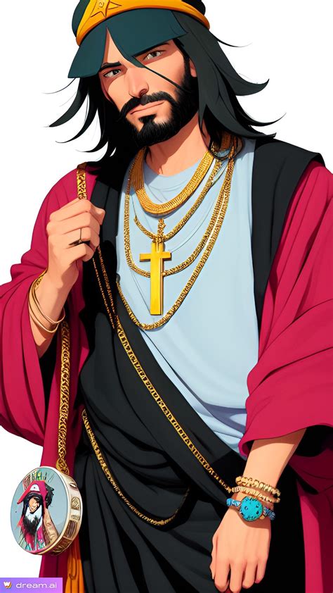 Gangsta Jesus with the bling bling by Caveman562 on DeviantArt