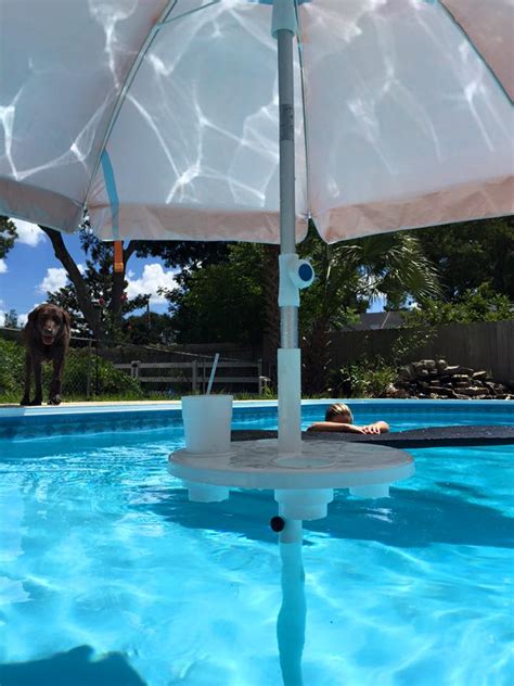 Relaxation Station Swimming Pool Umbrella Table | AugHog Products - AHP ...