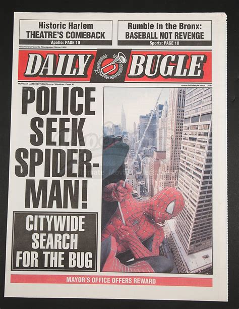 SPIDER-MAN (2002) - Pair of Daily Bugle Newspaper Covers