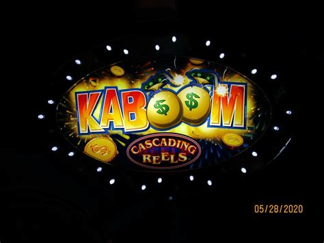 KaBoom Cascading Reels Slot Machine Game MARQUEE Top Sign Slot Machine ...