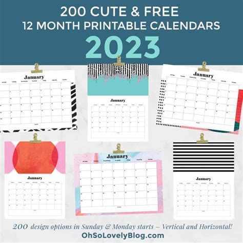 Printable Calendar 2023 Monthly Landscape – Get Calendar 2023 Update