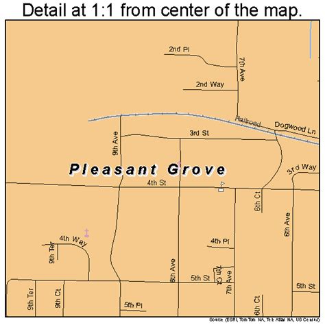 Pleasant Grove Alabama Street Map 0161008