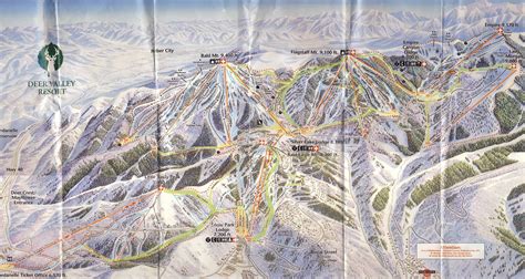 Photo: Deer Valley trail map (wrinkled)