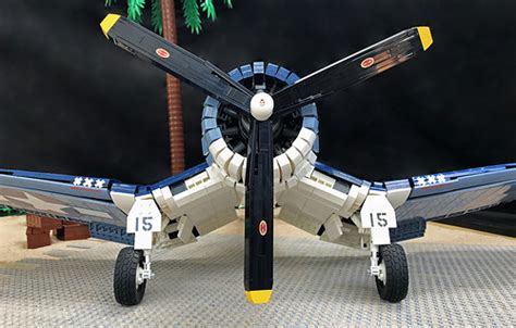 Massive 1/15-scale LEGO Vought F4U Corsair takes to the bright and ...