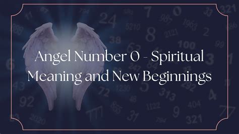 Angel Number 0 - Spiritual Meaning and New Beginnings