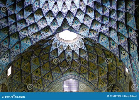 Iranian Mosque Ceiling in Isphan Stock Photo - Image of iranian ...