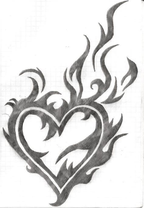 Tribal Heart by vectordiva on DeviantArt in 2020 (With images) | Heart drawing, Pencil art ...