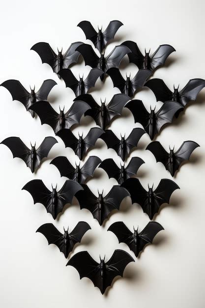 Premium AI Image | A large group of bats hanging on a wall generative ai image