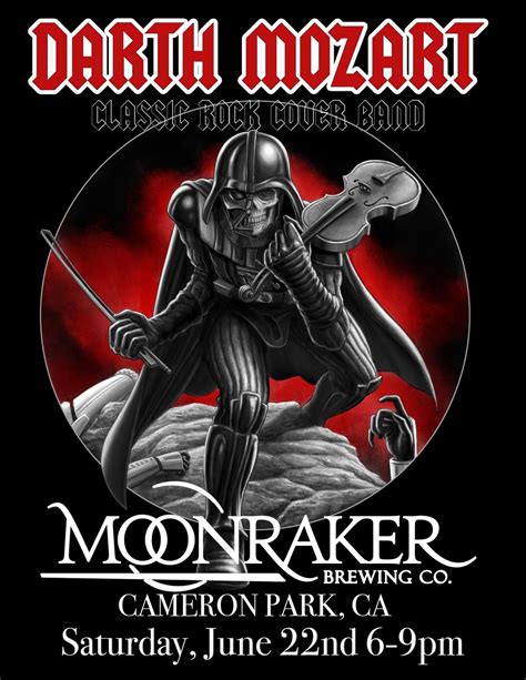 Darth Mozart @ Moonraker Brewery Cameron Park, Moonraker brewing Cameron Park, Auburn, 22 June ...