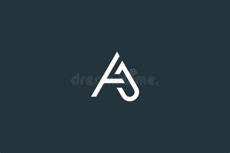 Minimal and Simple Letter AJ Logo Design Vector Stock Vector ...