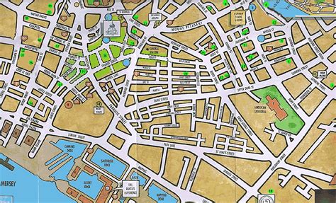 Liverpool road map | City layout, City photo, City