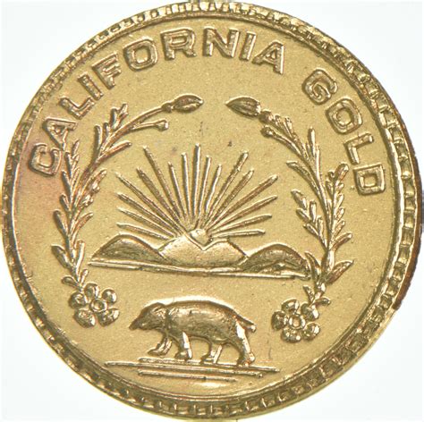 1850 Eureka Round California Gold Rush Souvenir Token | Property Room