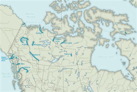 Rivers Map | Nahanni River Adventures & Canadian River Expeditions