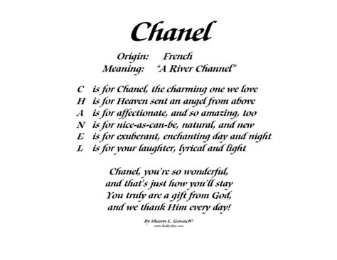 Meaning of Chanel - LindseyBoo