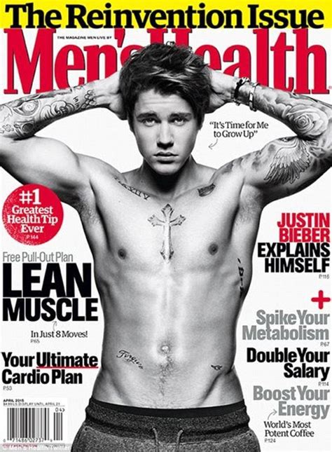 Justin Bieber Poses Shirtless for the Cover of Men’s Health’s Reinvention Issue | Vanity Fair