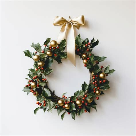 Christmas wreath plant holly celebration. | Free Photo - rawpixel