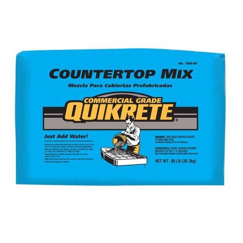 Quikrete 80 lb. Commercial Grade Countertop Mix-1106-80 at The Home Depot | Concrete mixes ...