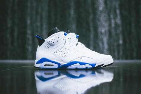 ᐅ Air Jordan 6 Retro - "White / Sport Blue" - #SNKR