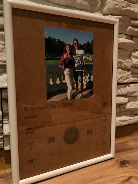 Spotify Frame / Our Sound Track / Unique Photo Gift / Custom | Etsy