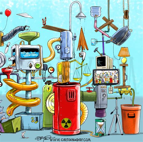 Rube Goldberg Machine Cartoon Cartoon