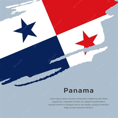 Premium Vector | Illustration of Panama flag Template