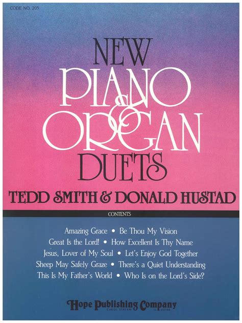 NEW PIANO AND ORGAN DUETS - Hope Publishing Company