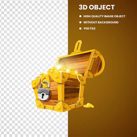 Premium PSD | Gold coins treasure