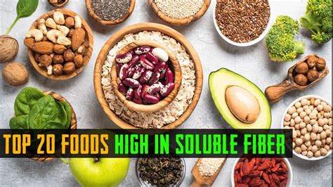 Top 20 Foods High in Soluble Fiber | Foods High in Fiber - YouTube