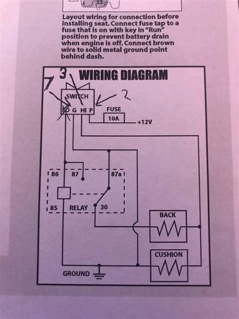 4 Pin Relay Wiring Seat Heater