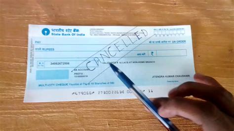 How to create a Cancelled Cheque || Creating Cancelled Cheque || - YouTube