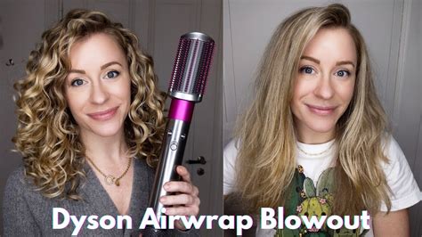 Dyson Airwrap Blowout on Curly Hair Part 1 - YouTube