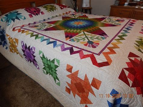 Texas Star Quilt Appliqued Wedding Gift Handmade Quilt for | Etsy